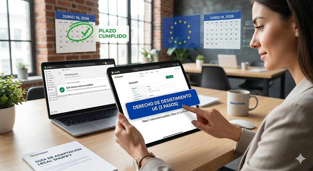 Nuevo botón de desistimiento de la UE Shopify
